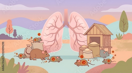 Environmental impact of air pollution on lung health affecting wildlife habitats and nearby structures
