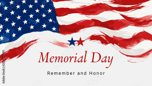 Tableau sur toile Honoring the heroes who made the ultimate sacrifice, we remember their courage and commitment this Memorial Day