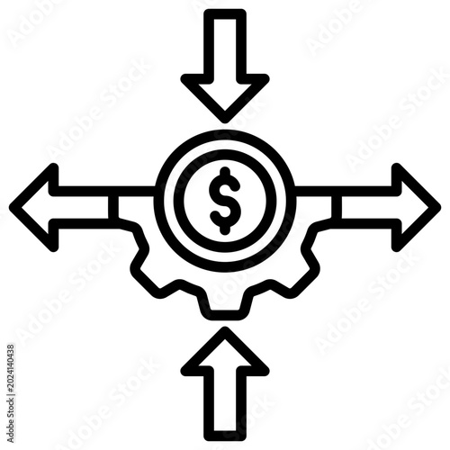 Canvas Print Expenses Icon