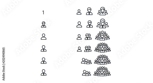 Photos People icons diversity and size