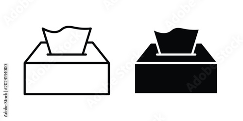 Tableau sur toile Box tissue icon symbol design vector illustration.