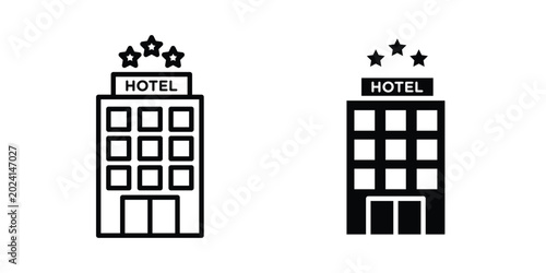 Quadro su tela hotel icon symbol design vector illustration.