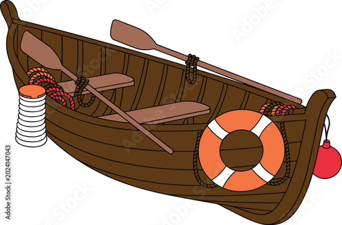 boat on a white background