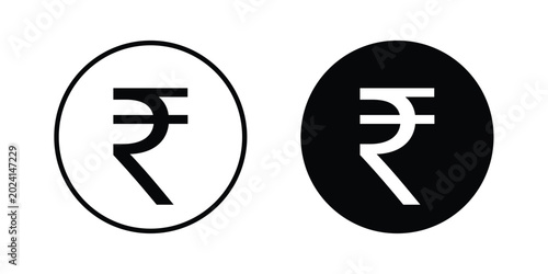 Fotografija Indian rupee icon symbol design vector illustration.