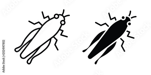 Canvastavla Locust icon symbol design vector illustration.
