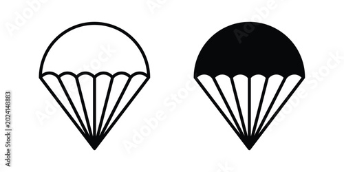 Photos Parachute icon symbol design vector illustration.