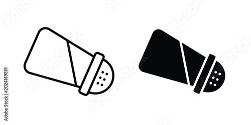Photos Salt shaker icon symbol design vector illustration.