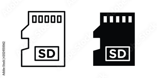 Fotografía Sd card icon symbol design vector illustration.