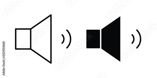 Bilde på lerret Sound volume icon symbol design vector illustration.