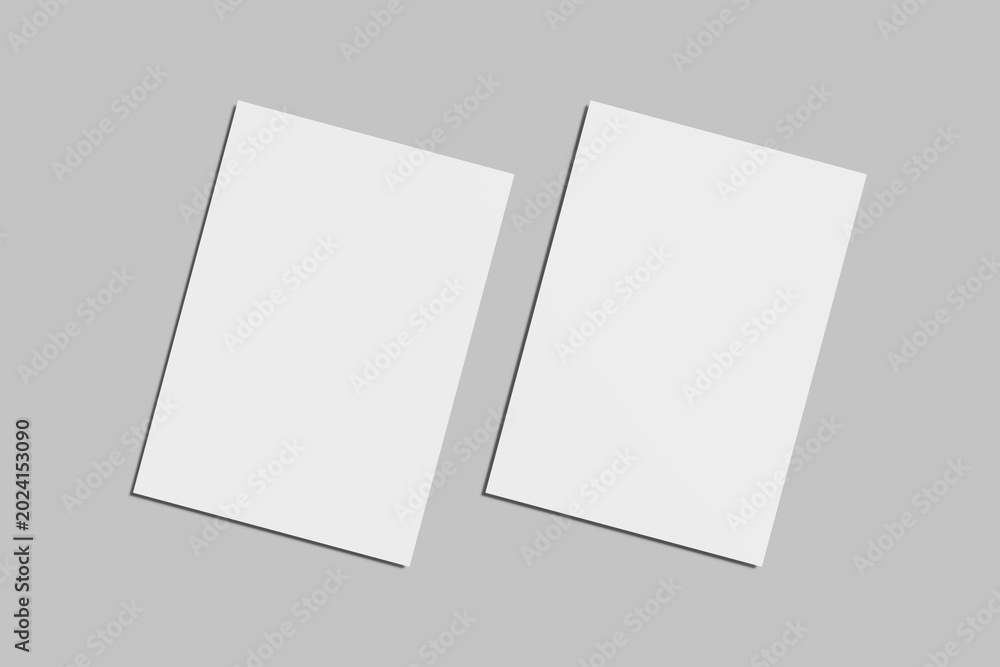 Fototapeta premium a4 paper flyer blank mockup