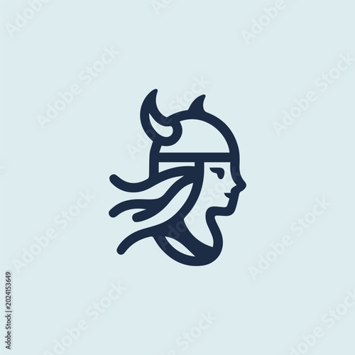 Fotografie Viking Girl Logo