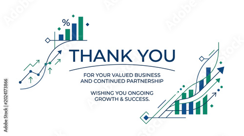 Tableau sur toile Thank you for your valued business and continued partnership, wishing you ongoin