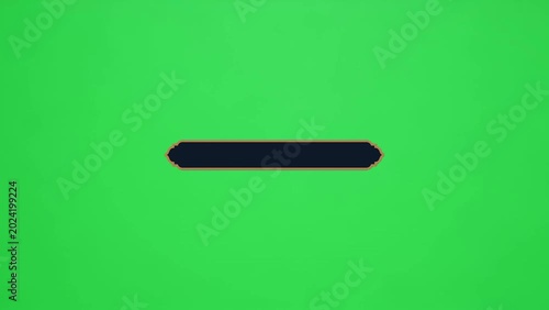 Stylized bullet shape moving across green screen abstract design element