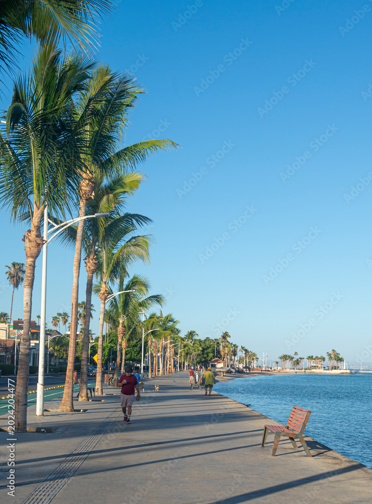 Naklejka premium Ciudad y bahia de La Paz en Baja California Sur MEXICO en el Golfo de California