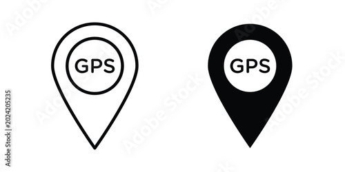 Tableau sur toile Gps icon