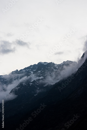 Majestic Snow-Capped Himalayan Mountain Range in Lachung, North Sikkim