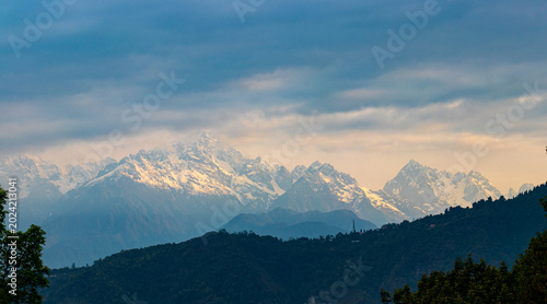 The mighty Himalayan ranges of Sikkim - Mount Pandim 
