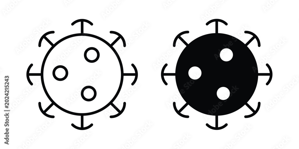 Fototapeta premium virus icon