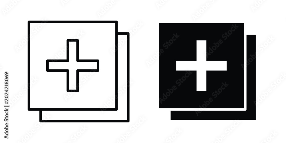 Obraz premium Add apps icon. web black icon design.