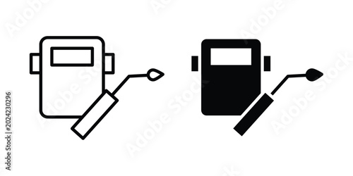 Obraz na płótnie Welding icon. web black icon design.