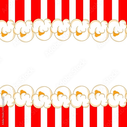 Foto Popcorn Border Background