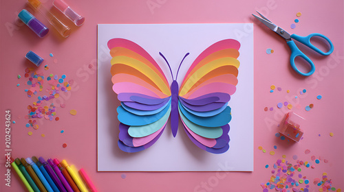 watercolor painting of a butterfly ai genrative