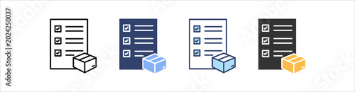 Photos Customs Clearance Icon Set Multiple Style Collection