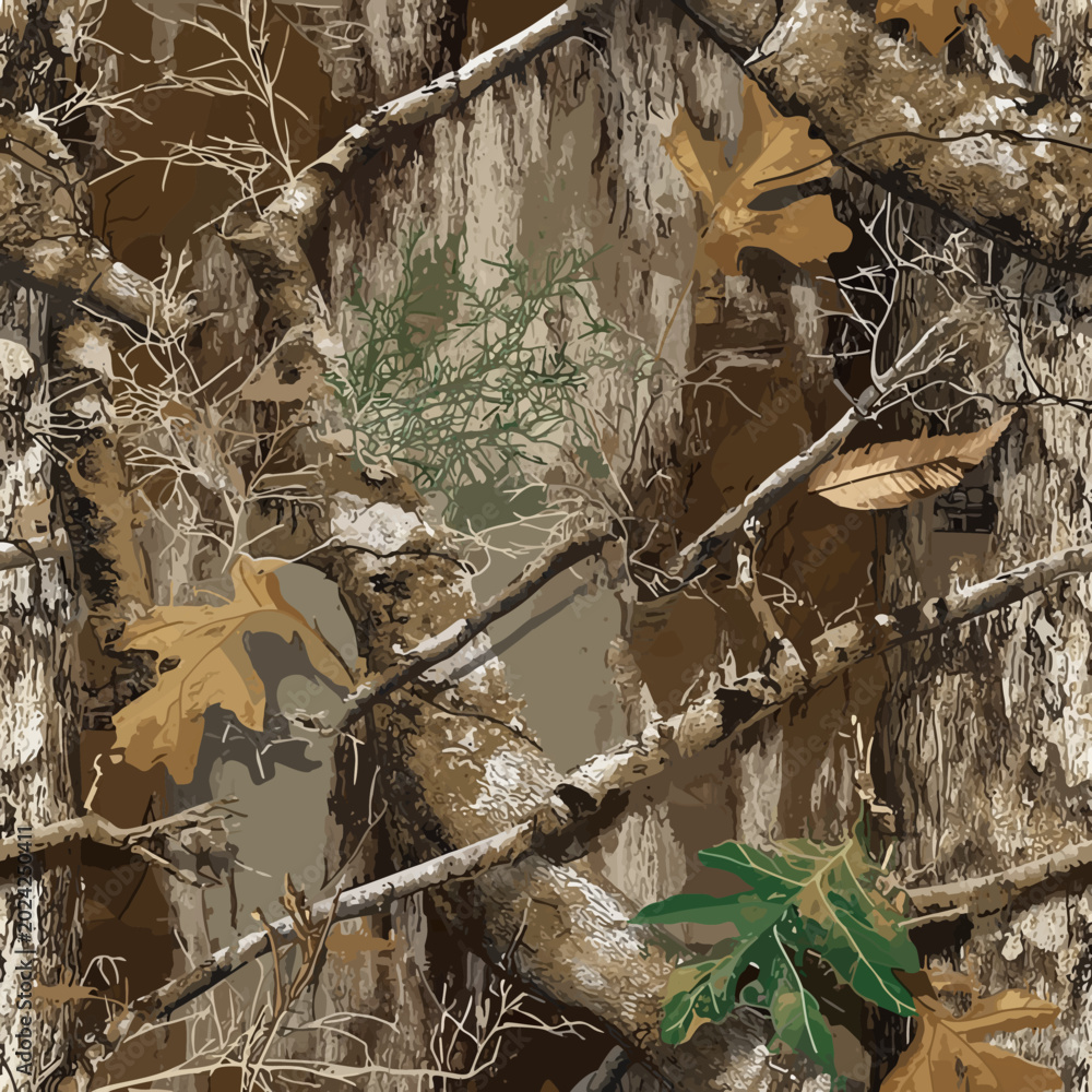 Photography Poster RealTree and Mossy Oak style hyper realistic