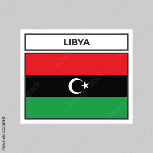 National Flag of Libya Illustration Design