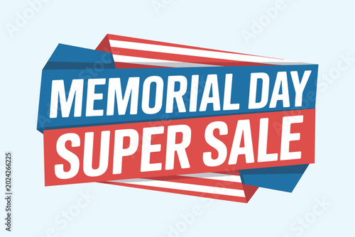 Memorial day super sale banner