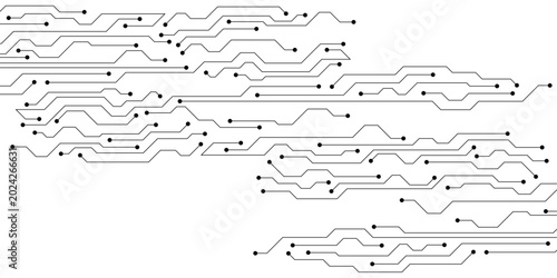 Photos Abstract digital background with technology circuit board texture