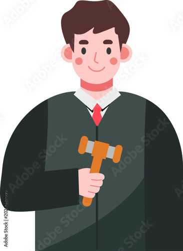 Judge Lawyer Legal Justice Court Official Avatar Character