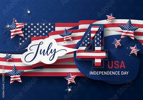 Independence Day USA 4th July Patriotic Celebration Background