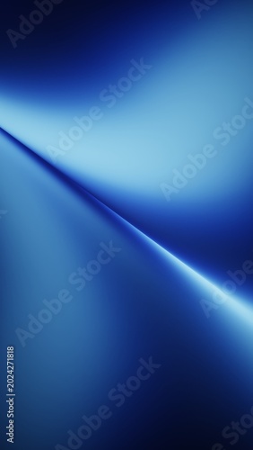 Fotografía Gradient geometric background with diagonal blue sweep and light