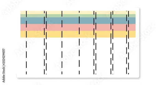 Εκτύπωση καμβά Color-coded chart displaying data in a structured tabular format with multiple rows and columns
