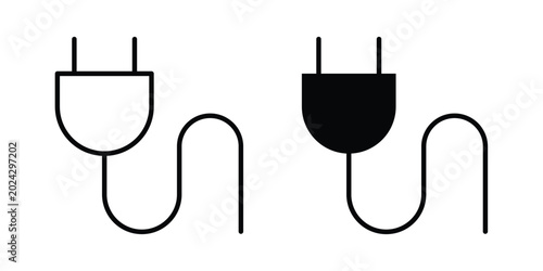 Fotografía Plug icon illustration simple design elements