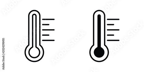 Bilde på lerret Temperature icon illustration simple design elements