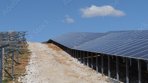 Konstfotografi Solar panels are increasingly present in the construction of large power plants