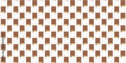 Photos Minimalist hardcover book repeating pattern for bookstore gift wrap