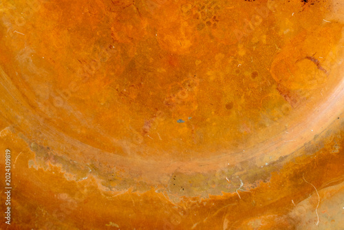 Copper metal structure, macro, detail.