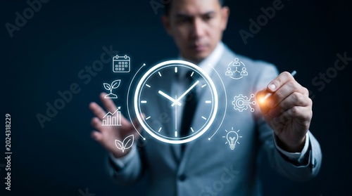 Smartwatch Digital Innovation Concept with Modern Wearable Technology Interface Design
