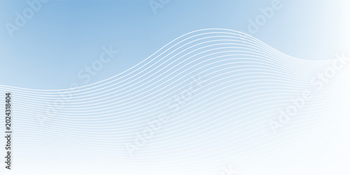 Light blue gradient with wavy lines abstract background for background or presentation.