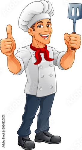 A chef, baker or barbecue c...