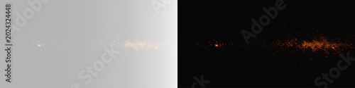 Konstfotografi Realistic fire line set, atmospheric glowing orange spark trail and cinematic ho