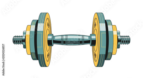 Photos dumbbell weight equipment vector illustration for fitness and gym concepts