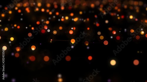 Abstract animated background of dots and lines