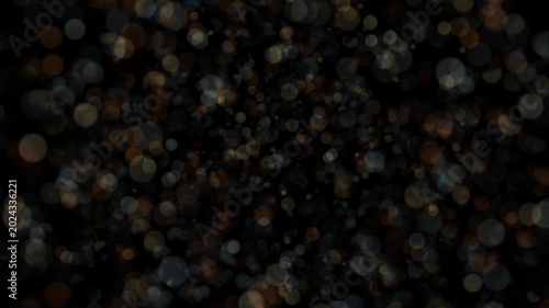 An animated particle rotating around its axis