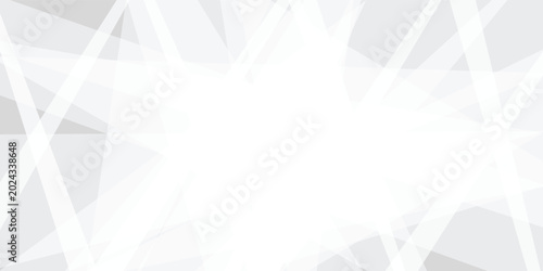 Bild auf Leinwand A geometric pattern of intersecting lines and shapes in shades of white and gray