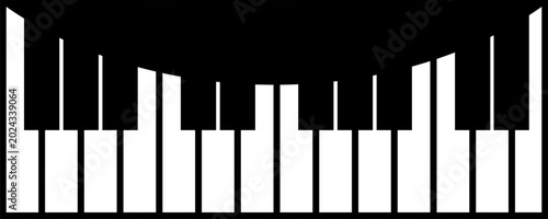 Cuadro en lienzo the notes, piano keyboard, piano keys, music, reports and octave, vector