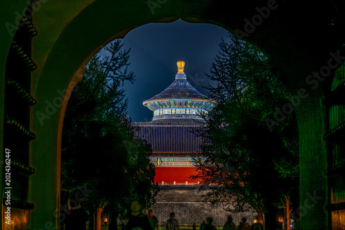 Imperial Splendor: Temple of Heaven Framed at Night